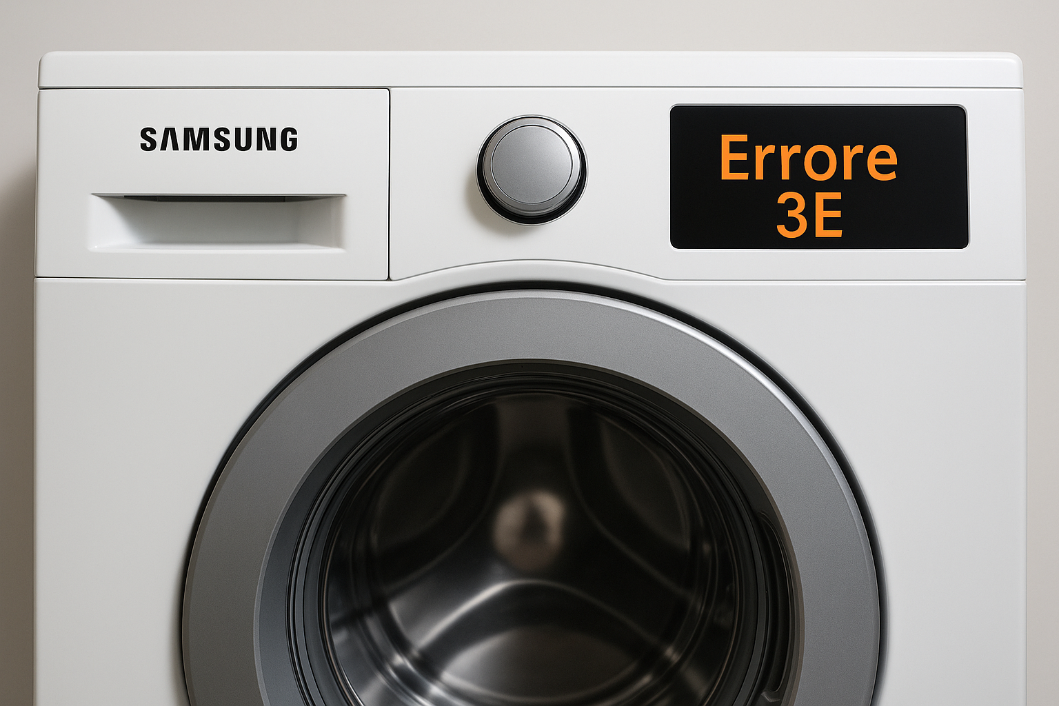 errore 3E lavatrice Samsung