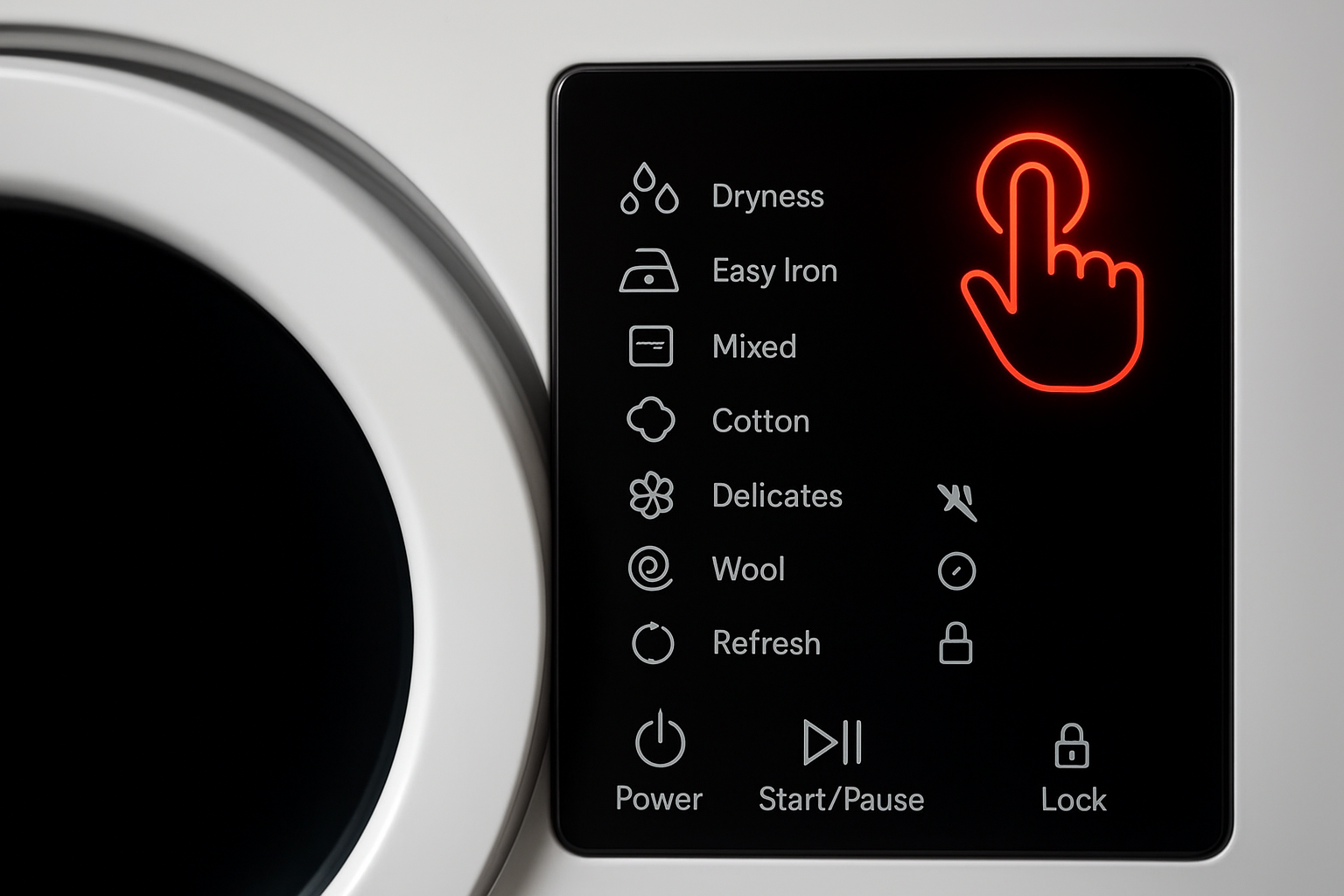 asciugatrice tasti touch non funzionano