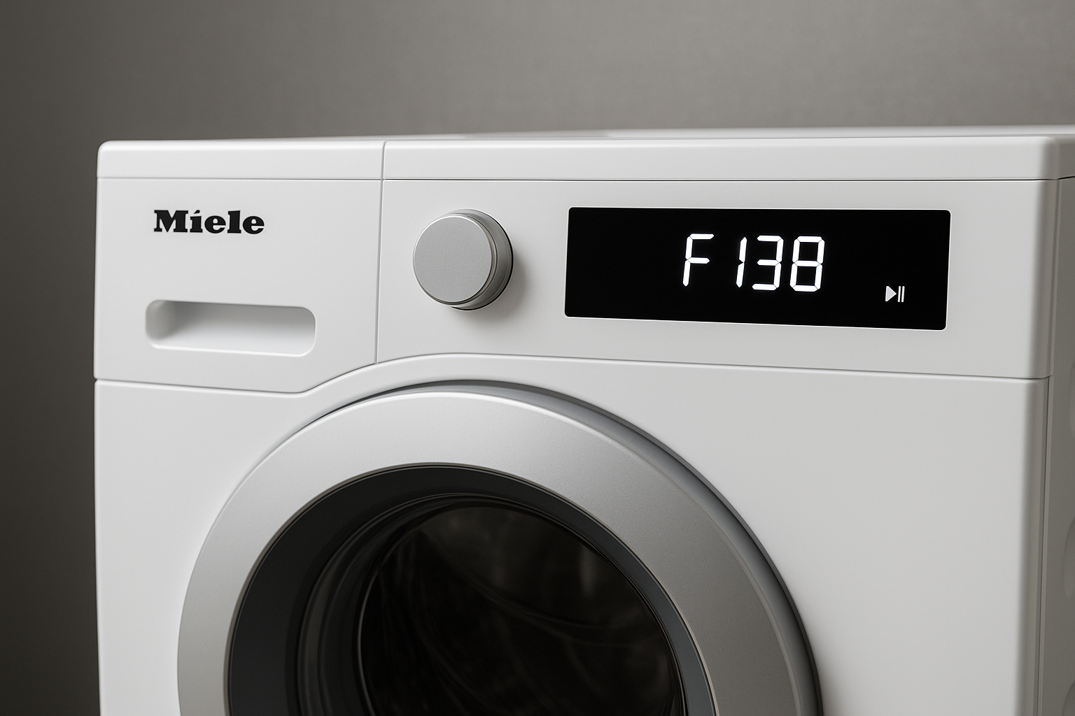 errore F138 lavatrice Miele